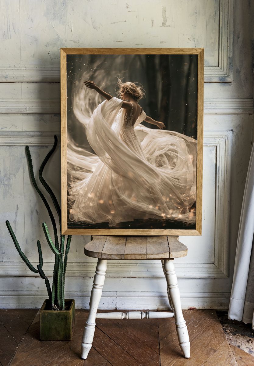 Ethereal Dancer Photography Poster. room preview