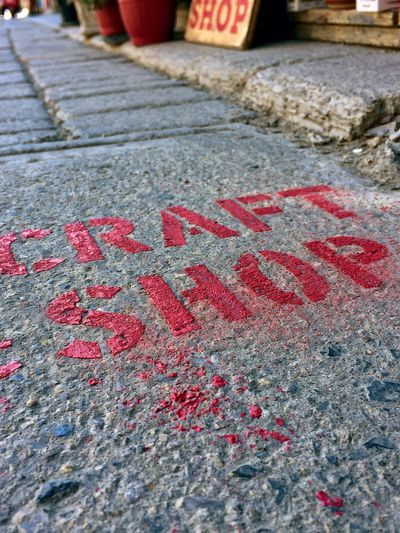 Craft Shop Street Sign Photography Poster.