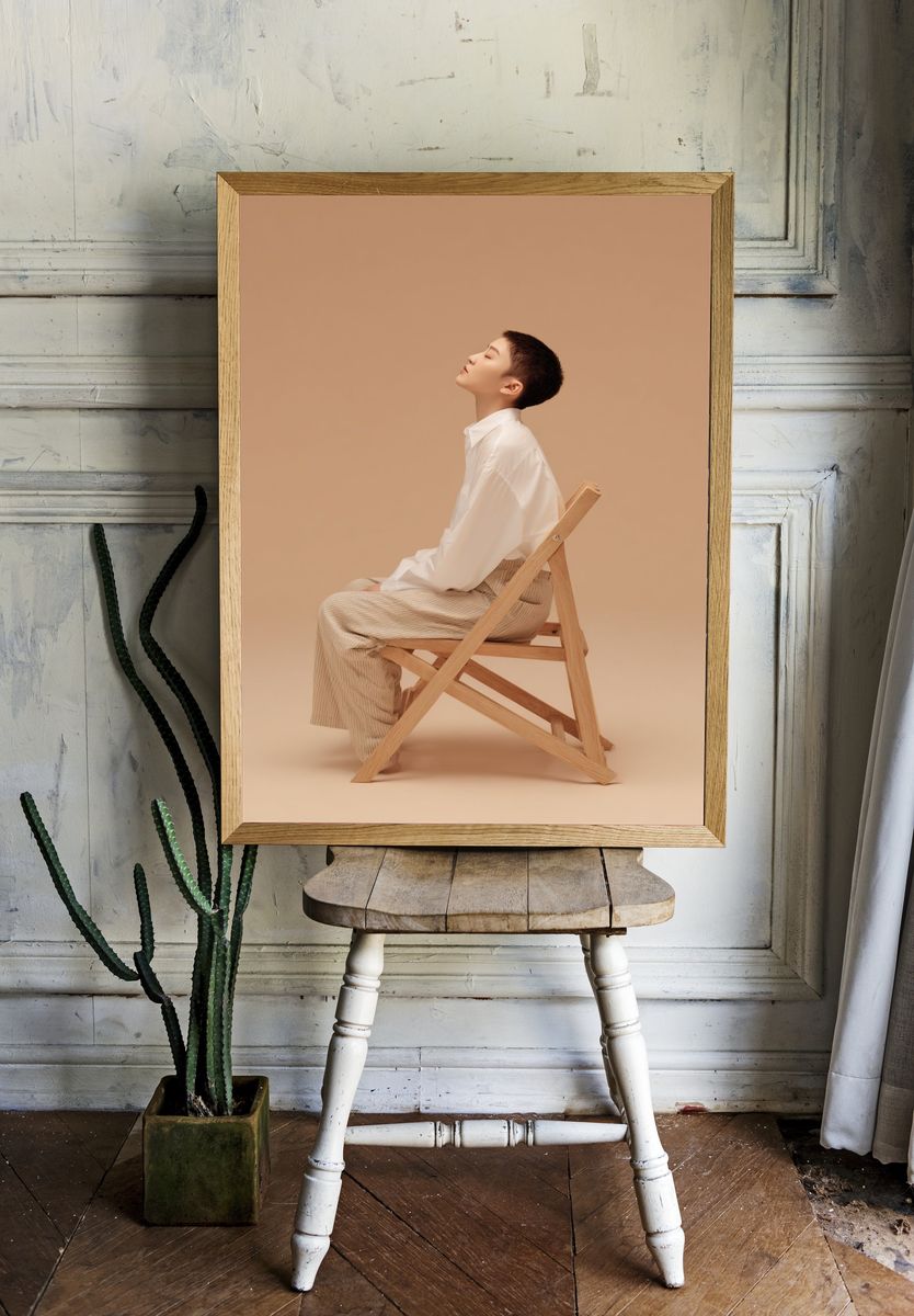 Minimalist Portrait Poster. — room view 1