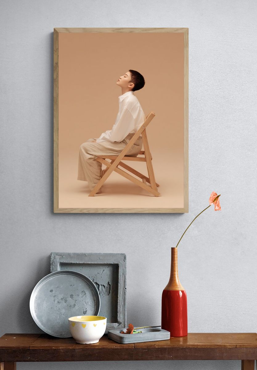 Minimalist Portrait Poster. — room view 3