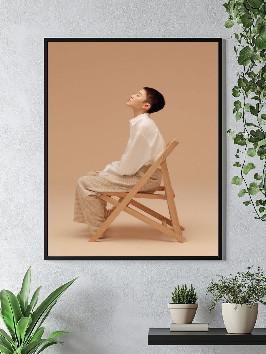 Minimalist Portrait Poster. — room view 4