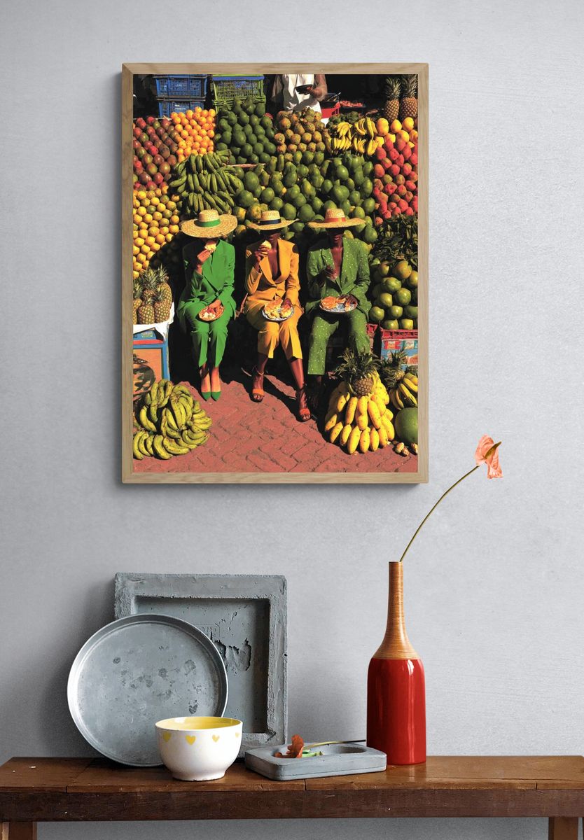 Tropical Fruit Market Photography Poster. — room view 3