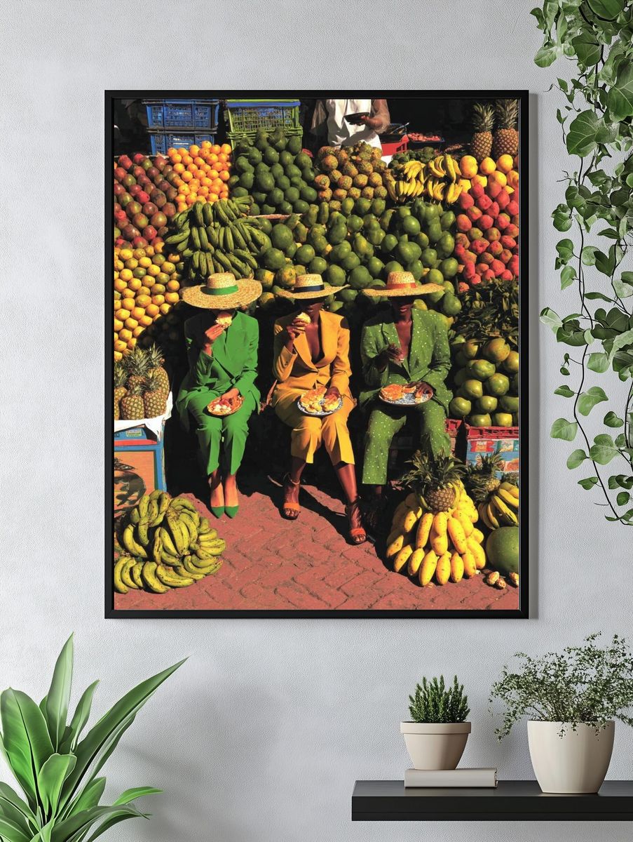 Tropical Fruit Market Photography Poster. — room view 4