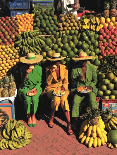 Tropical Fruit Market Photography Poster.