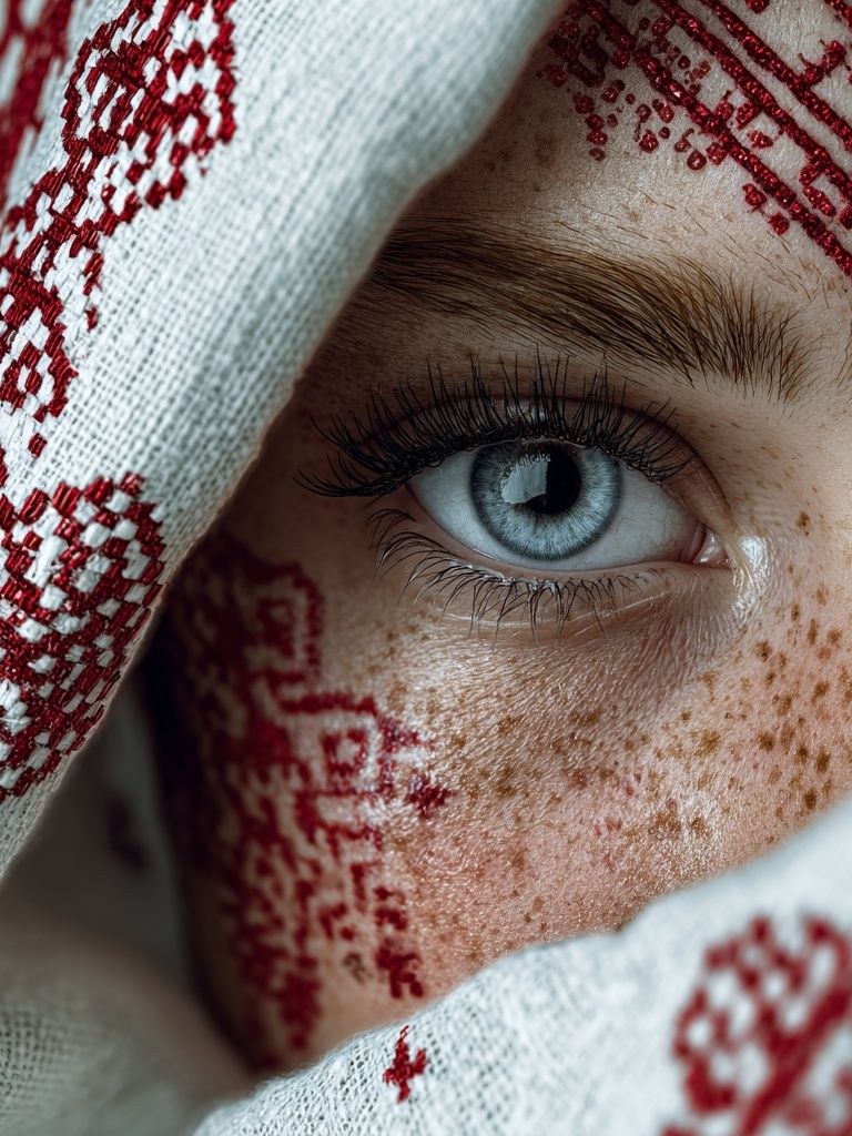 Freckled Eye Portrait Print. poster — photography art