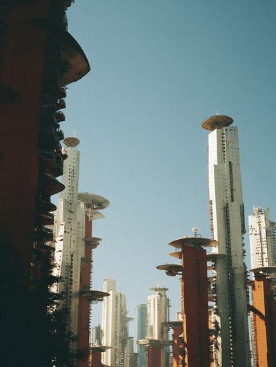 Futuristic City Towers Photography Poster. poster print