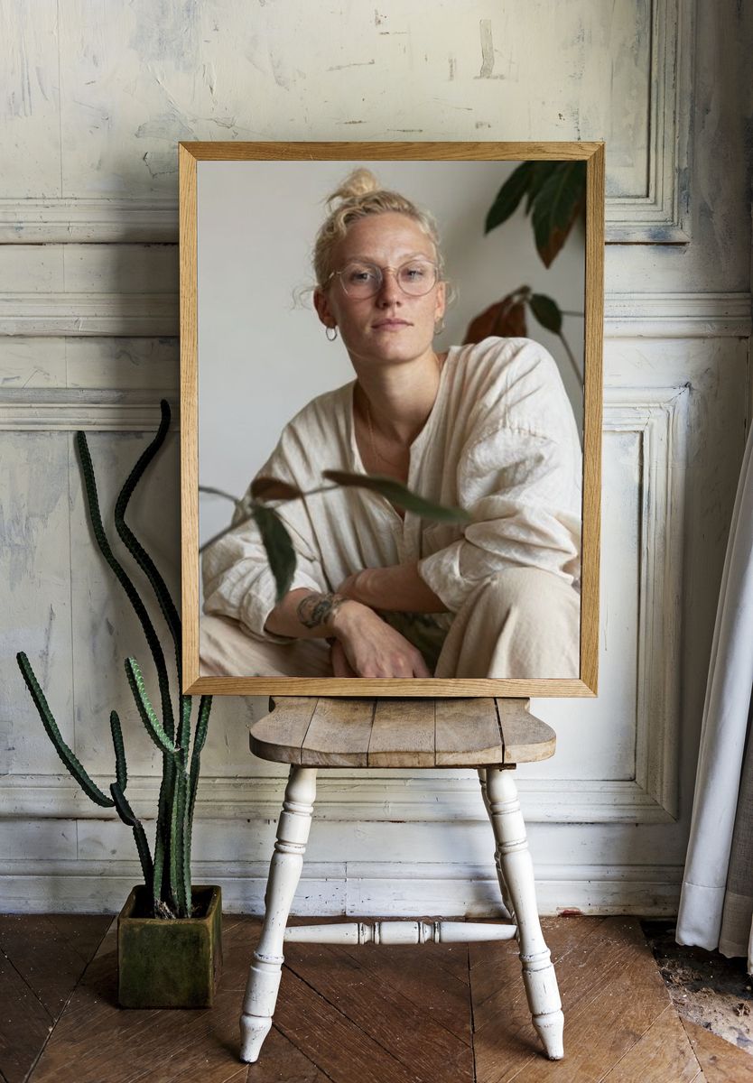 Blonde Portrait Photography Poster. room preview