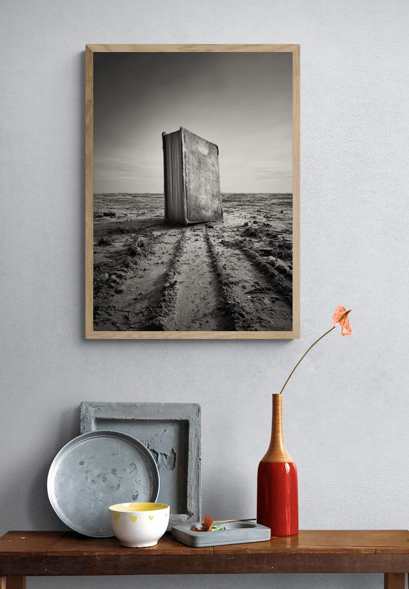Deserted Book Monolith Photography Poster. — room view 3