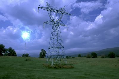 Electric Transmission Tower Photography Poster.
