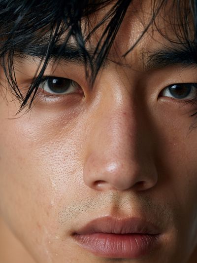 Intense Male Portrait Photography Poster. poster