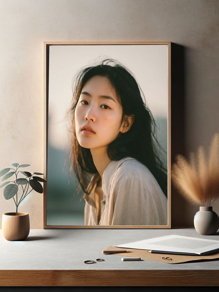 Soft Light Portrait Print. — room view 2