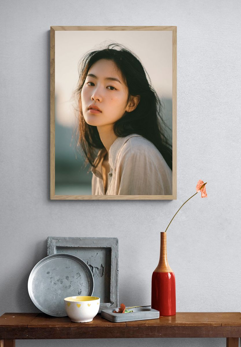 Soft Light Portrait Print. — room view 3