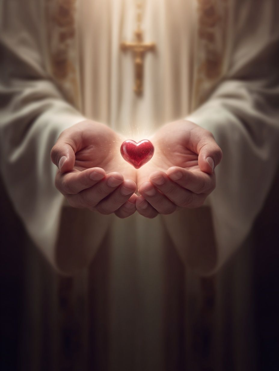 Sacred Heart Hands Photography Poster. poster — photography art