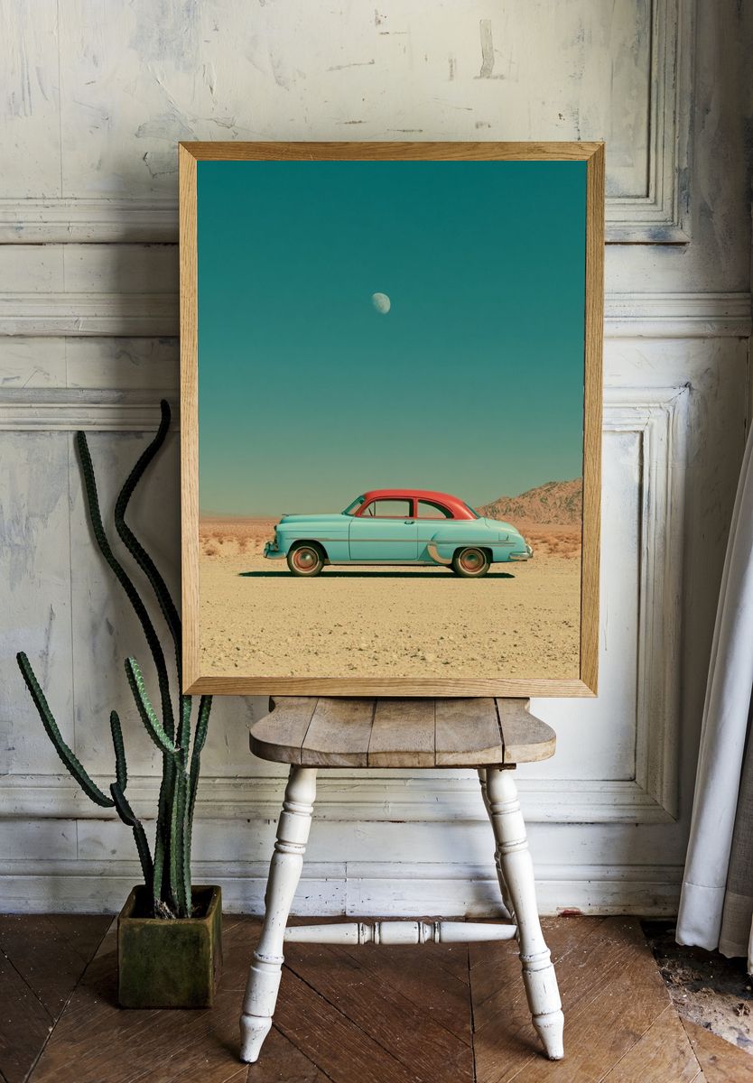 Desert Classic Car Photography Poster. room preview