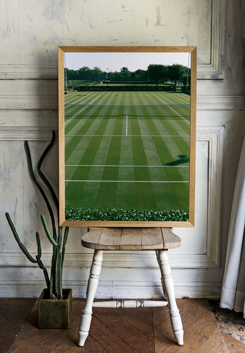 Tennis Court Photography Poster. room preview
