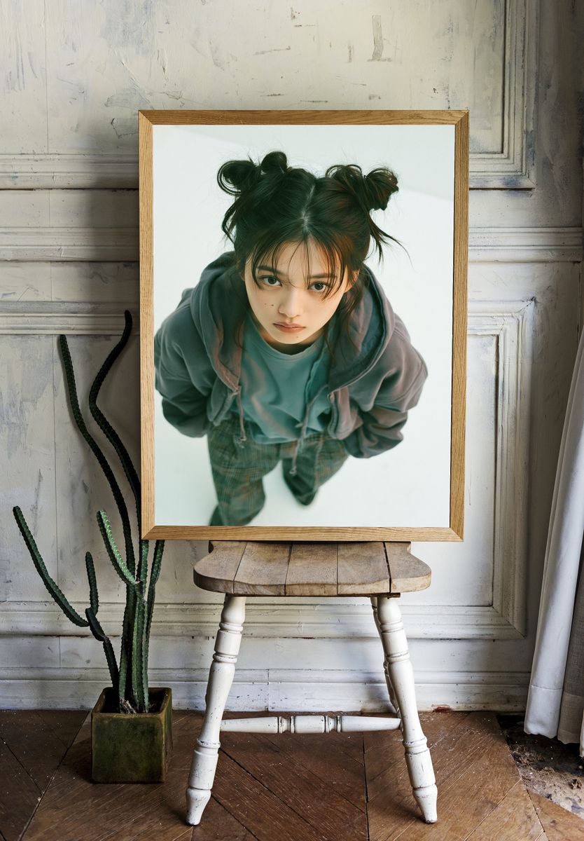 Portrait of a Young Woman Photography Poster. room preview