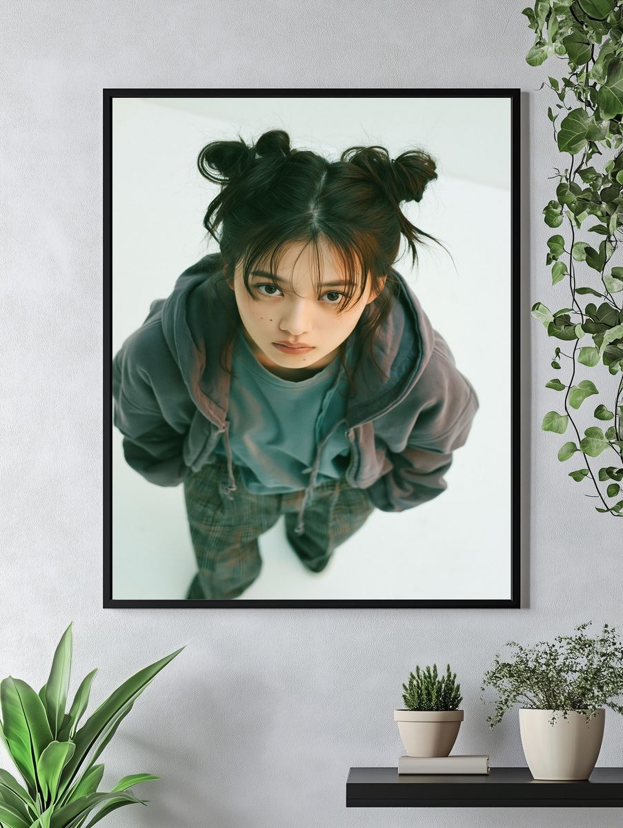 Portrait of a Young Woman Photography Poster. — room view 4