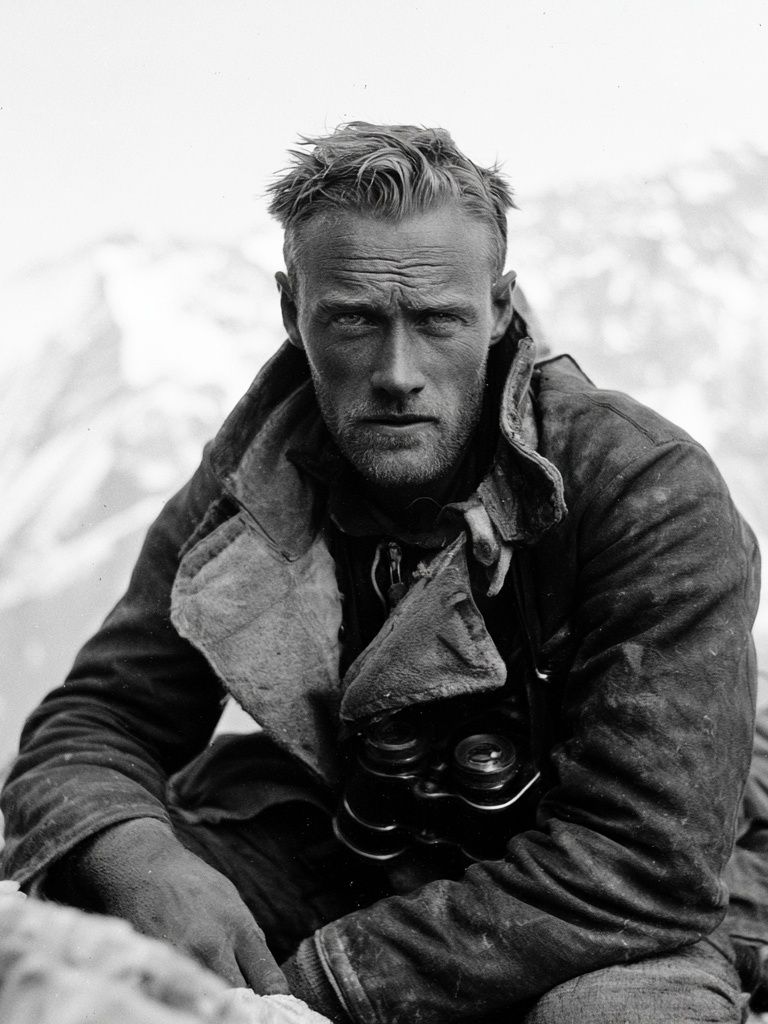 Mountain Explorer Portrait Print. poster detail