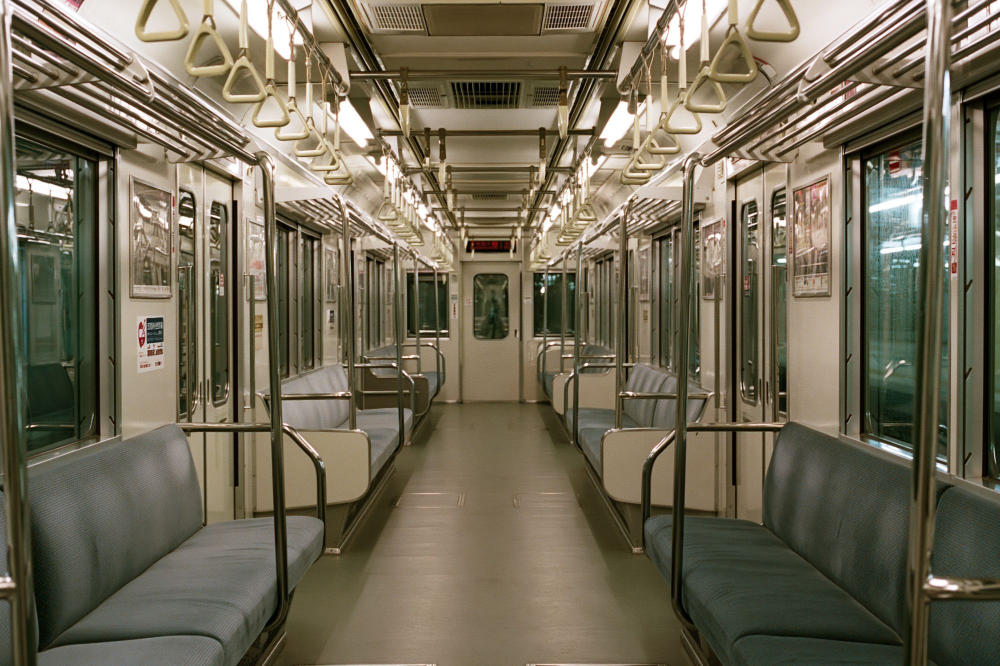 Empty Subway Car Photography Poster. poster detail