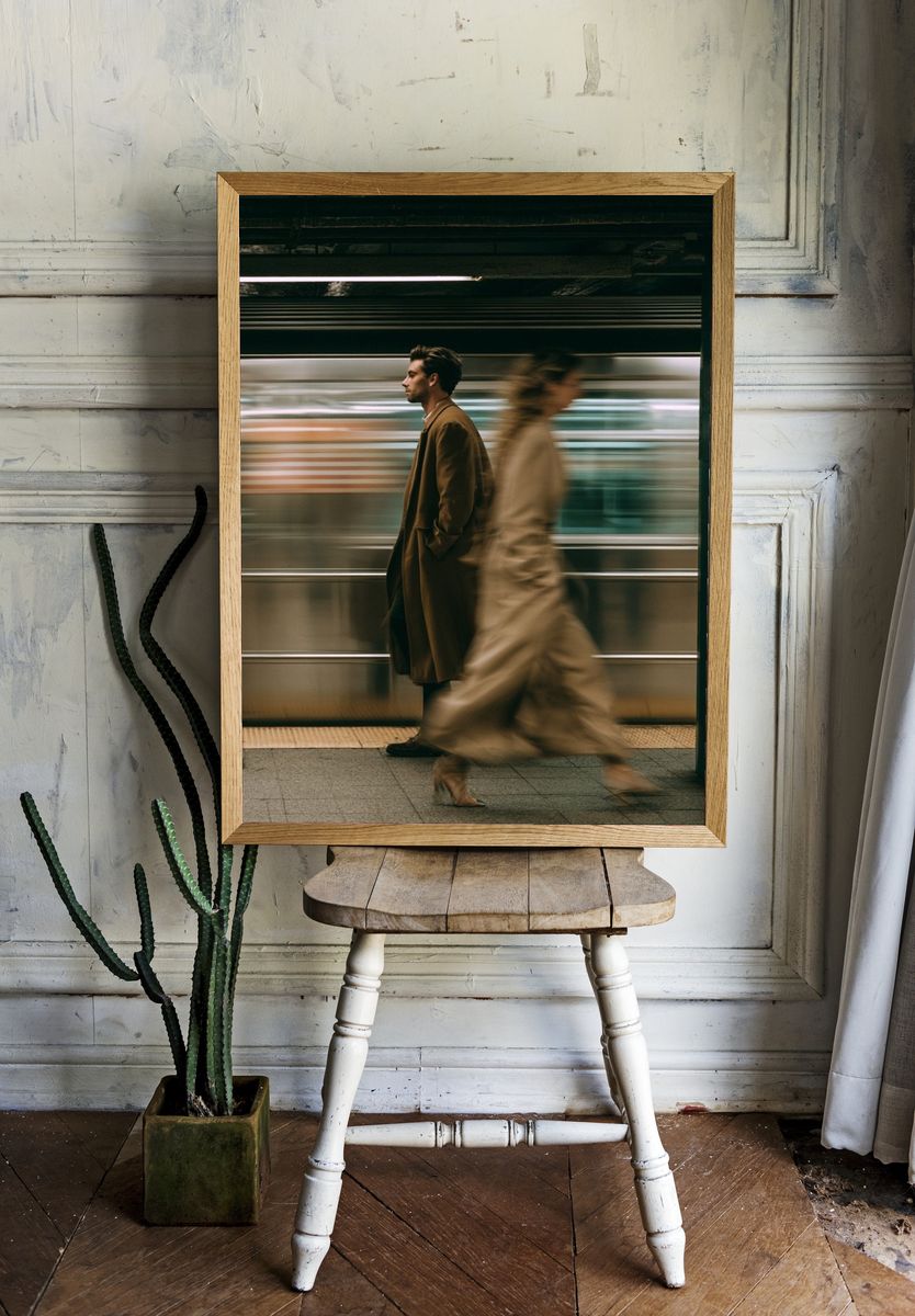Subway Motion Street Photography Poster. — room view 1