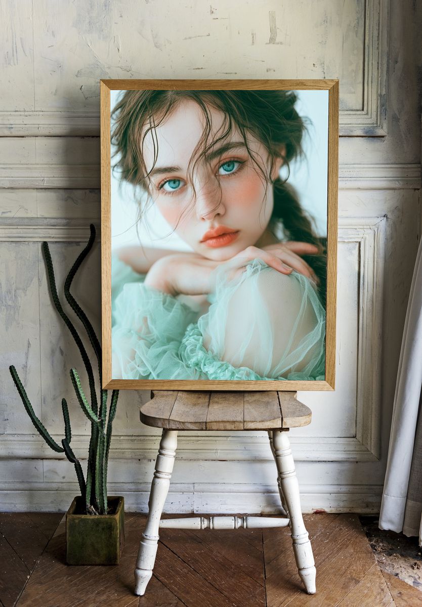 Dreamy Portrait Photography Poster. — room view 1