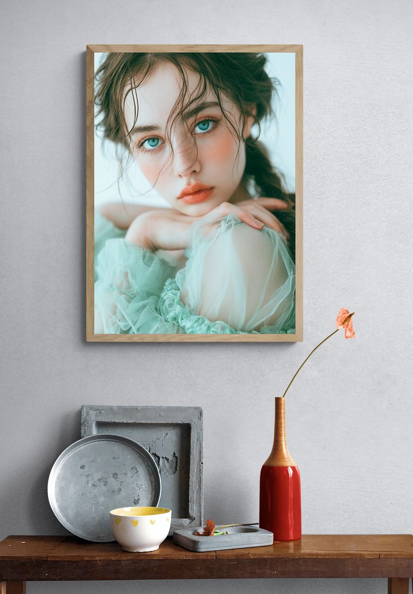 Dreamy Portrait Photography Poster. — room view 3