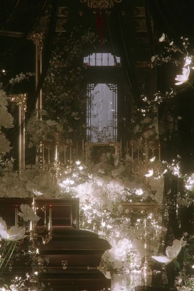 Ethereal Floral Staircase Print.