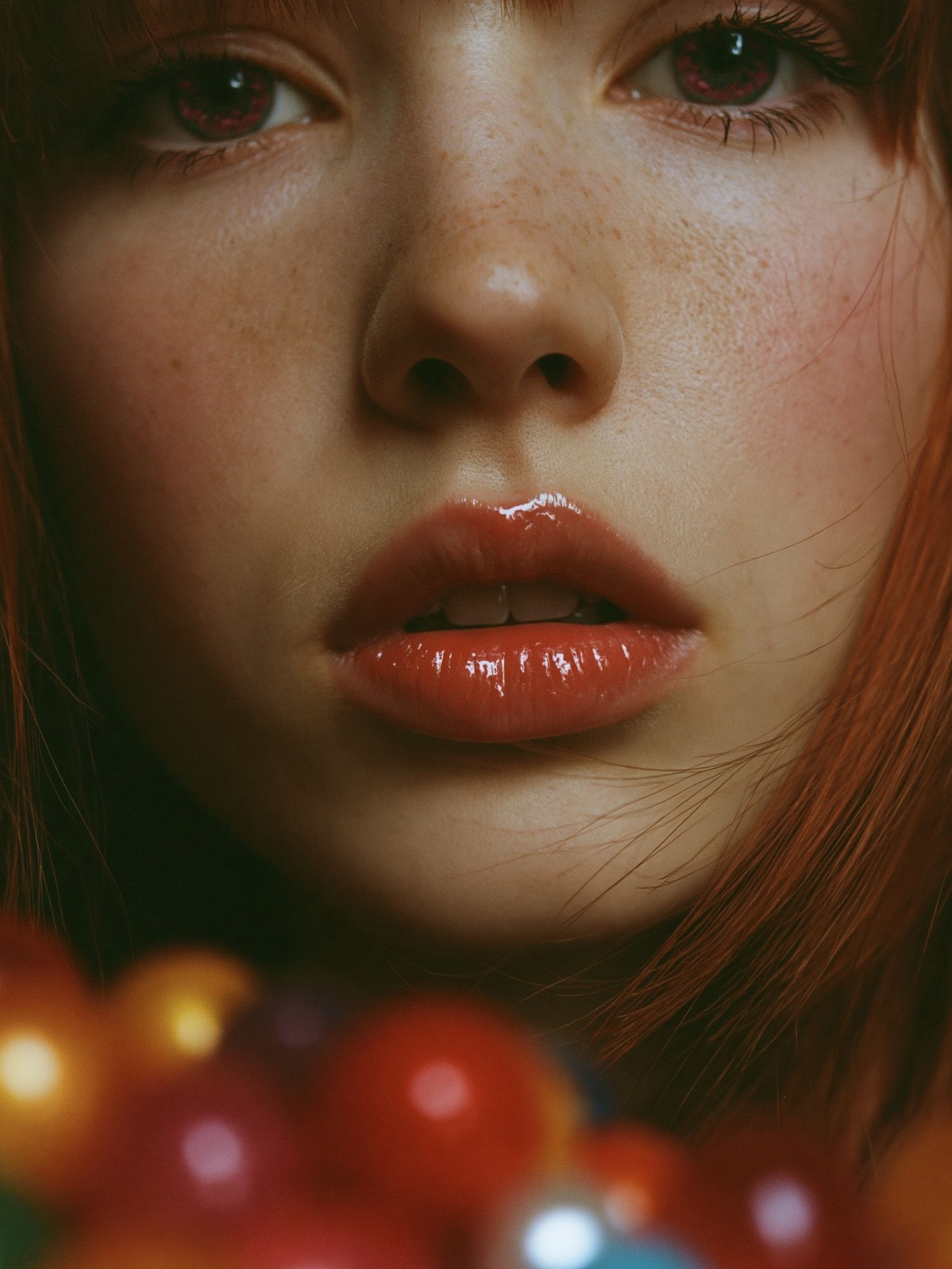 Red-Haired Portrait Photography Poster. poster — photography art