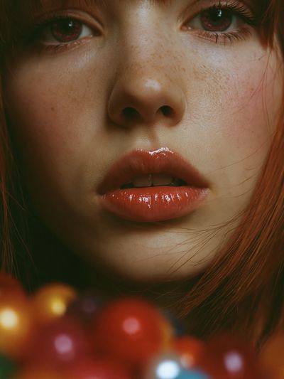 Red-Haired Portrait Photography Poster.