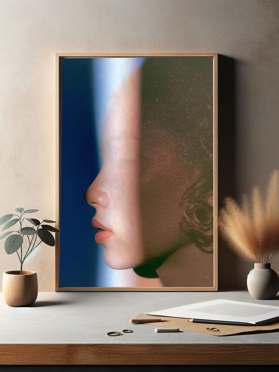 Prismatic Profile Portrait Print. — room view 2