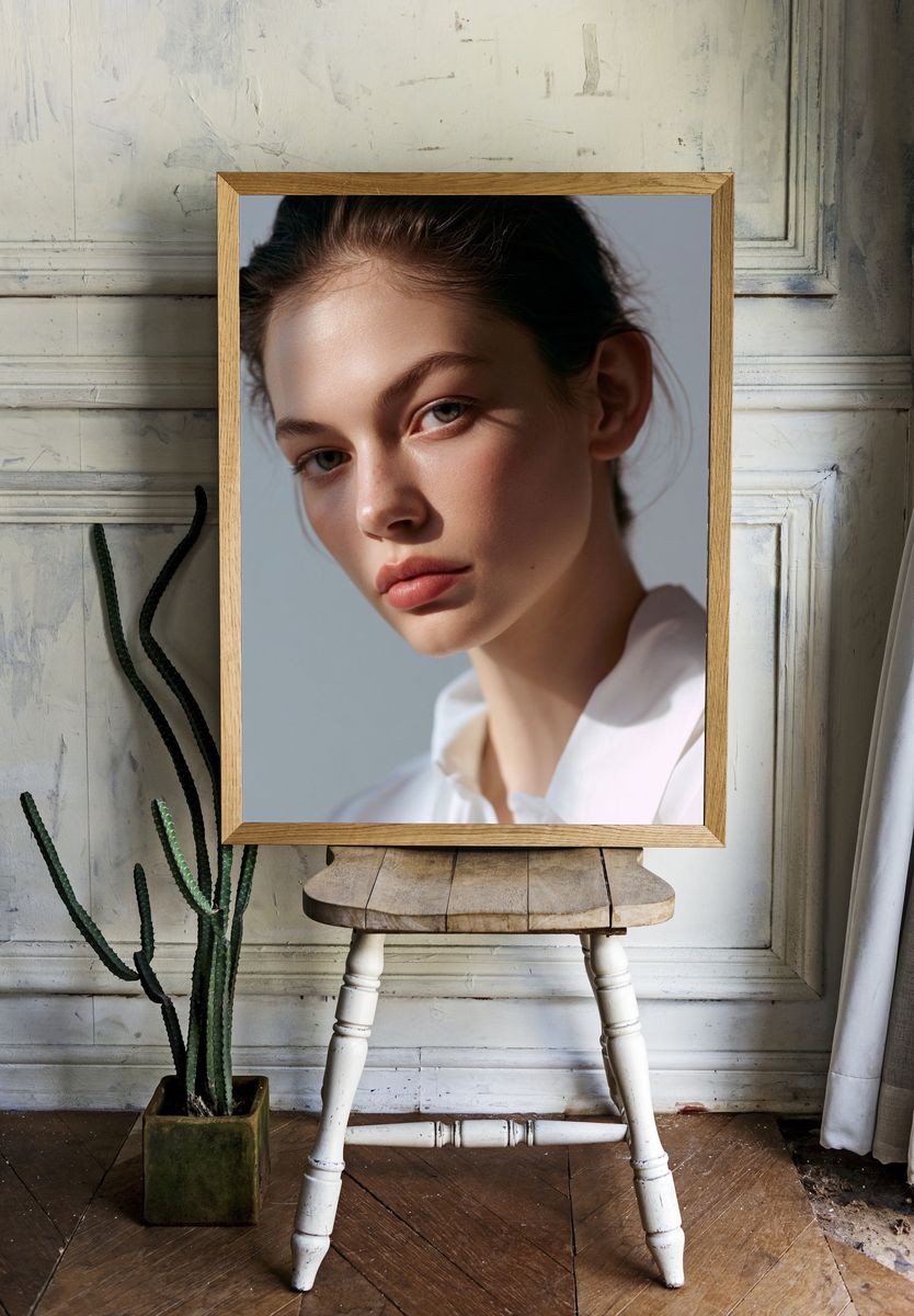 Soft Light Portrait Photography Poster. room preview