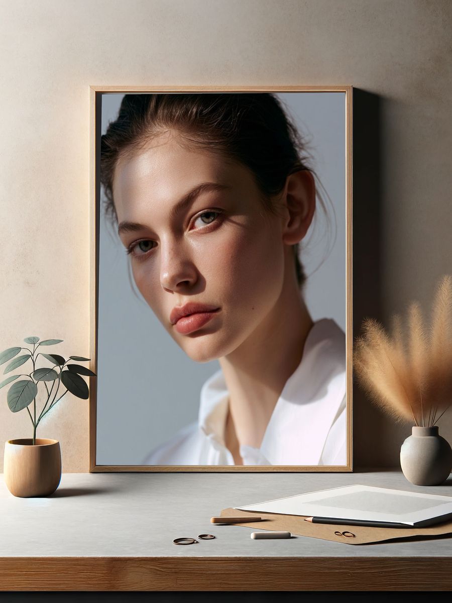 Soft Light Portrait Photography Poster. — room view 2