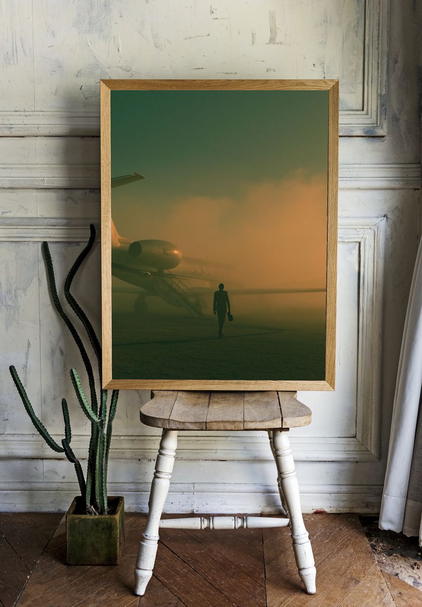 Private Jet Departure Photography Poster. room preview