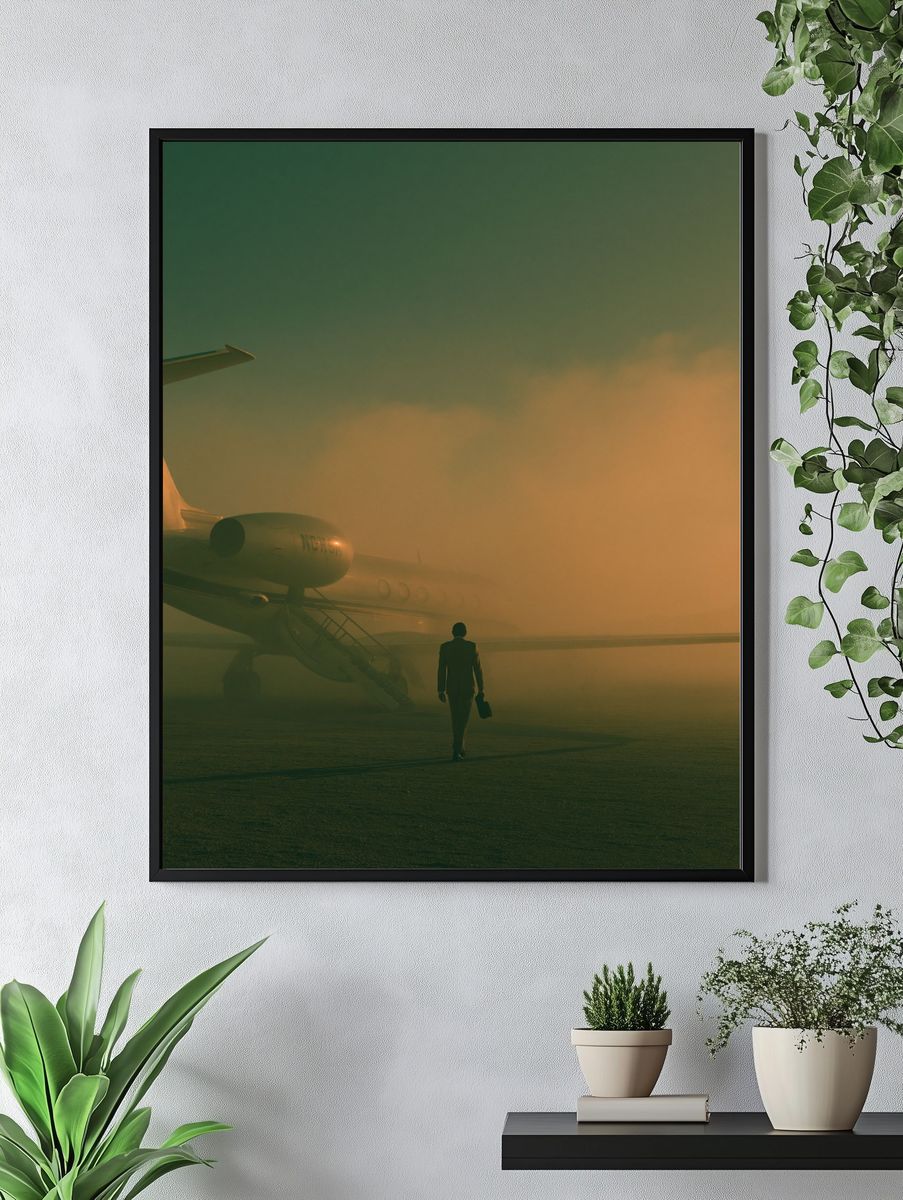 Private Jet Departure Photography Poster. — room view 4