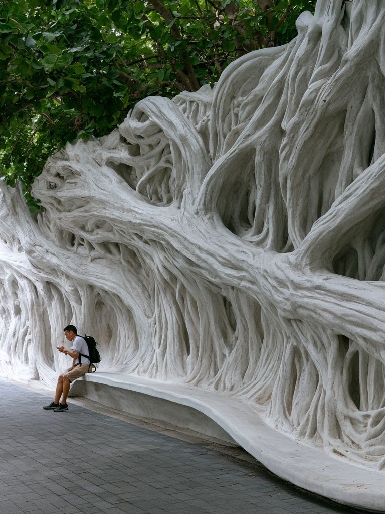 White Root Wall Photography Print. poster — photography art