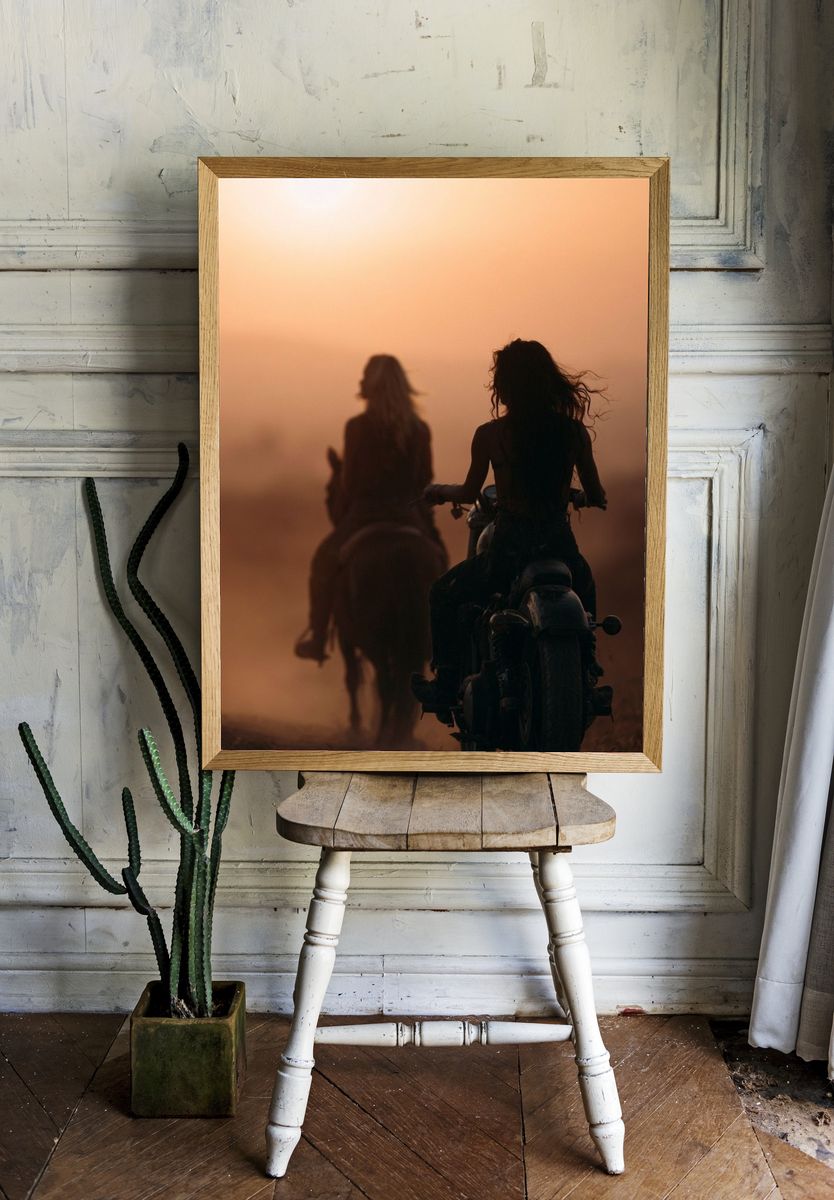 Sunset Riders Photography Poster. — room view 1