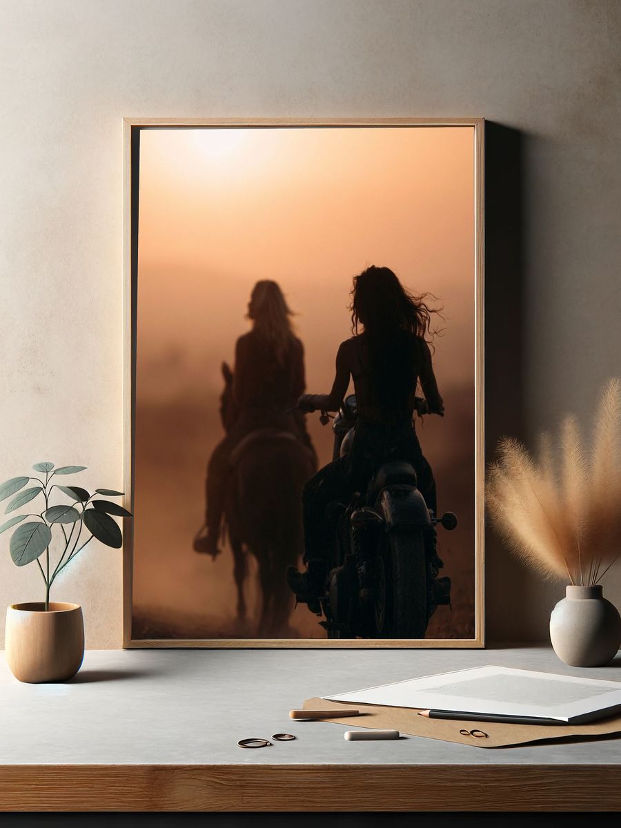 Sunset Riders Photography Poster. — room view 2