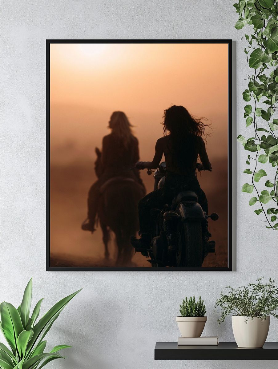 Sunset Riders Photography Poster. — room view 4