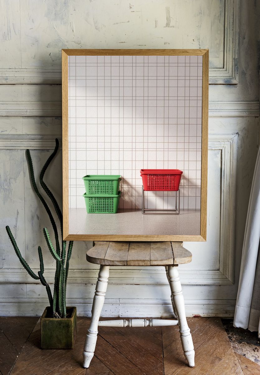 Colorful Basket Still Life Photography Poster. — room view 1