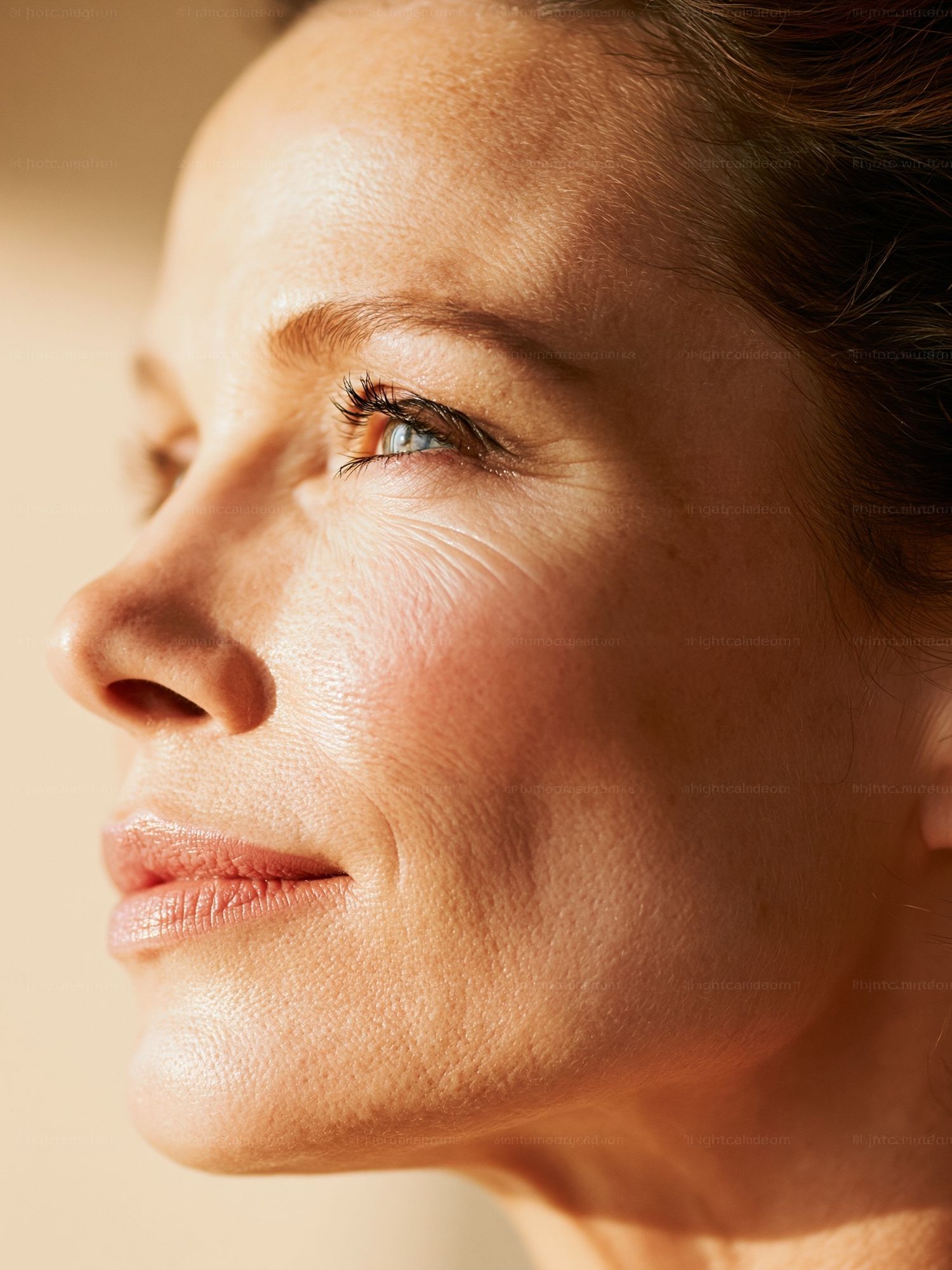 Warm Profile Portrait Photography Print. poster detail