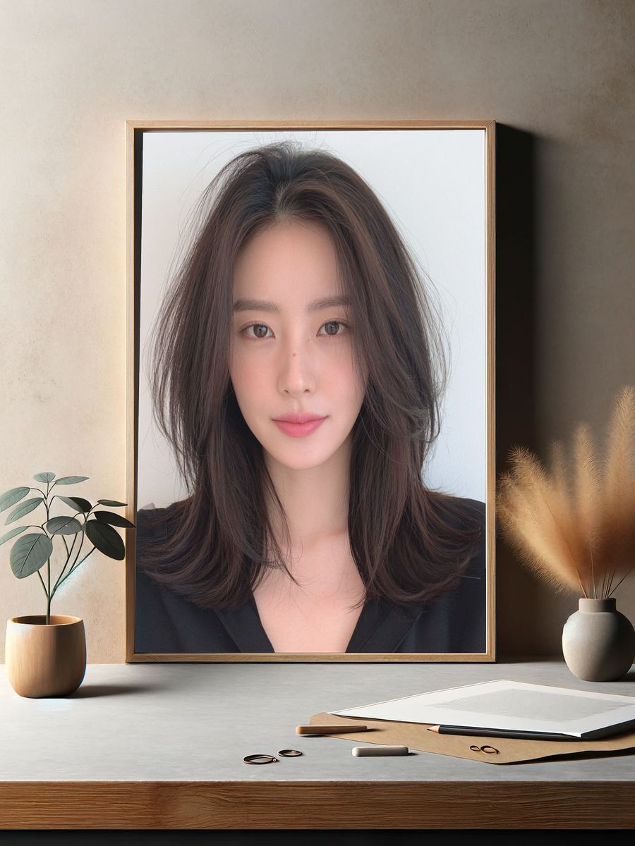 Elegant Woman Portrait Print. — room view 2