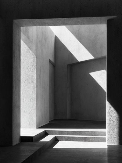 Monochrome Architectural Light Poster.