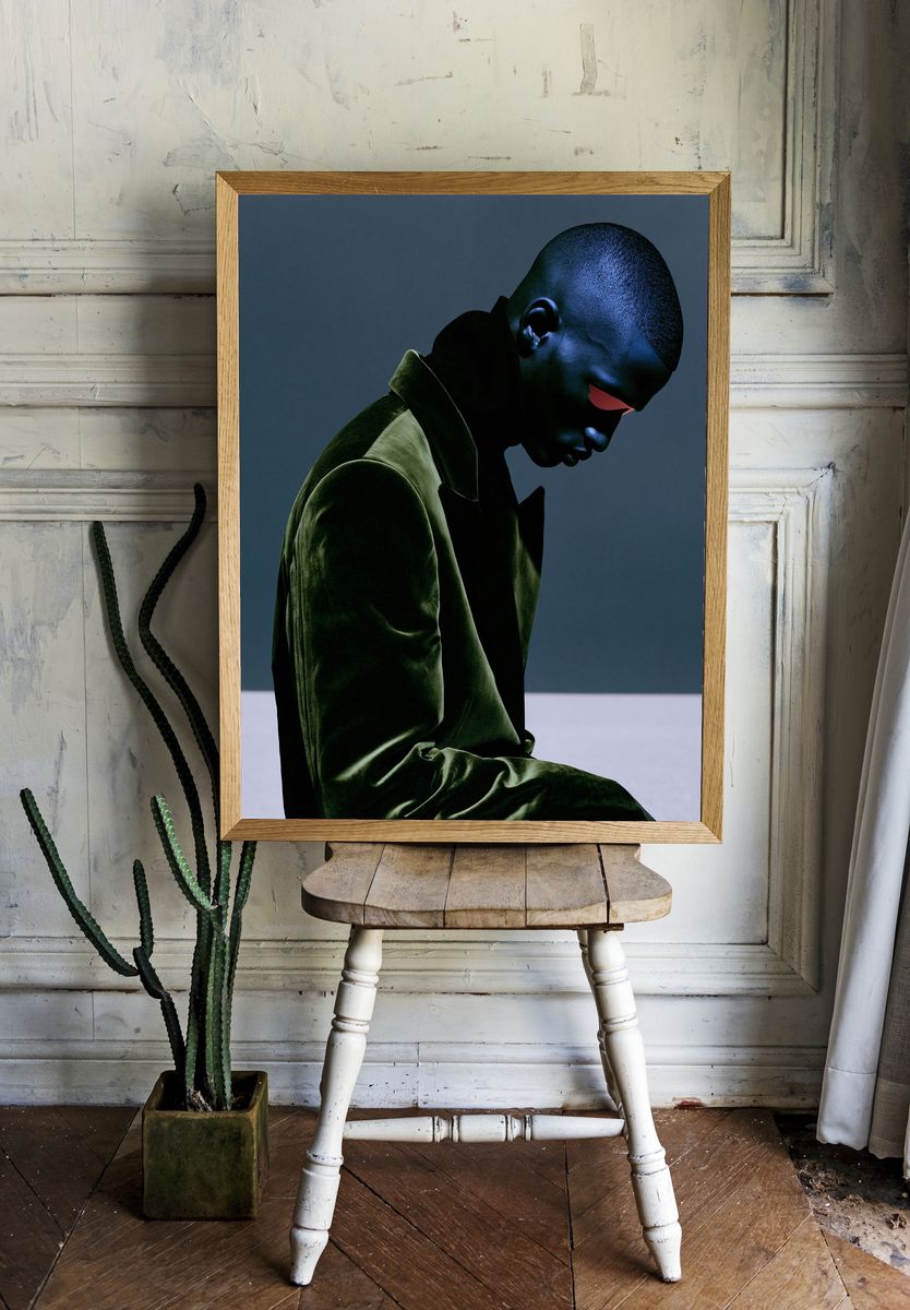 Moody Portrait Photography Poster. room preview