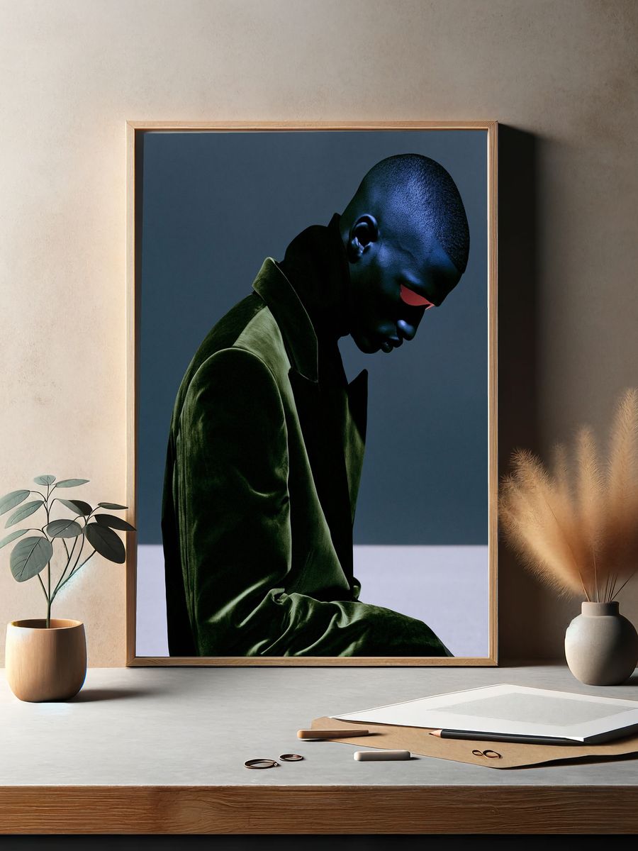 Moody Portrait Photography Poster. — room view 2