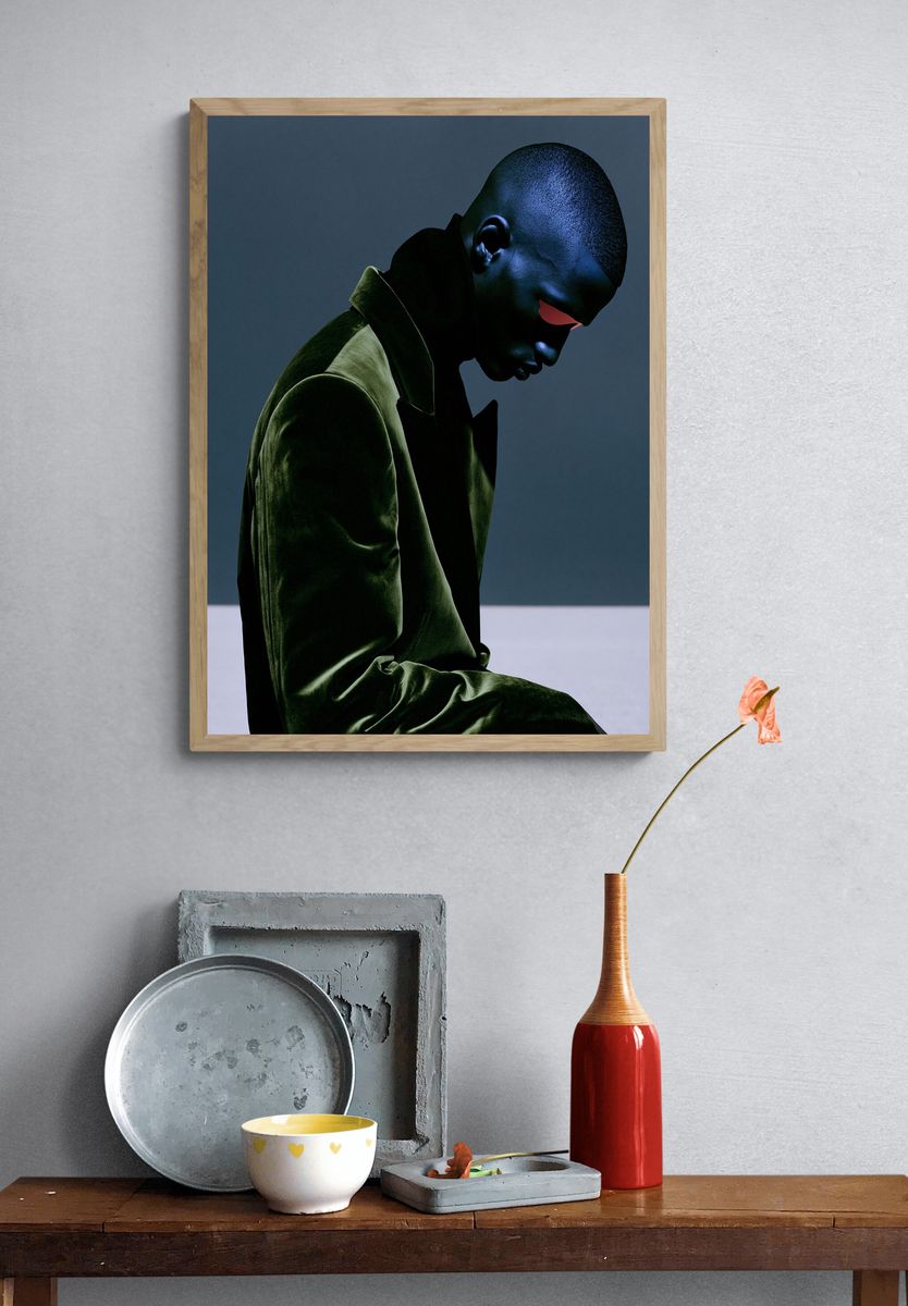 Moody Portrait Photography Poster. — room view 3