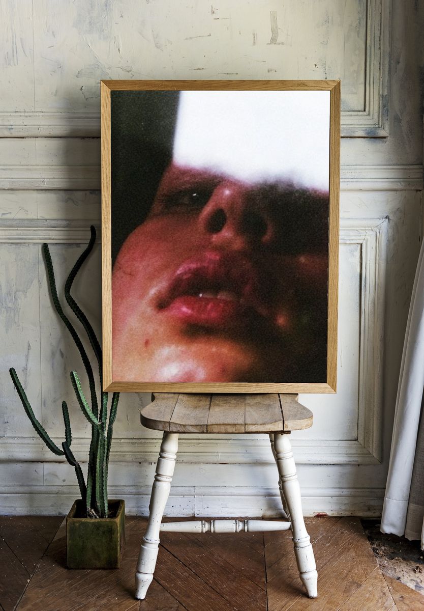 Dreamy Face Close-Up Photography Poster. room preview