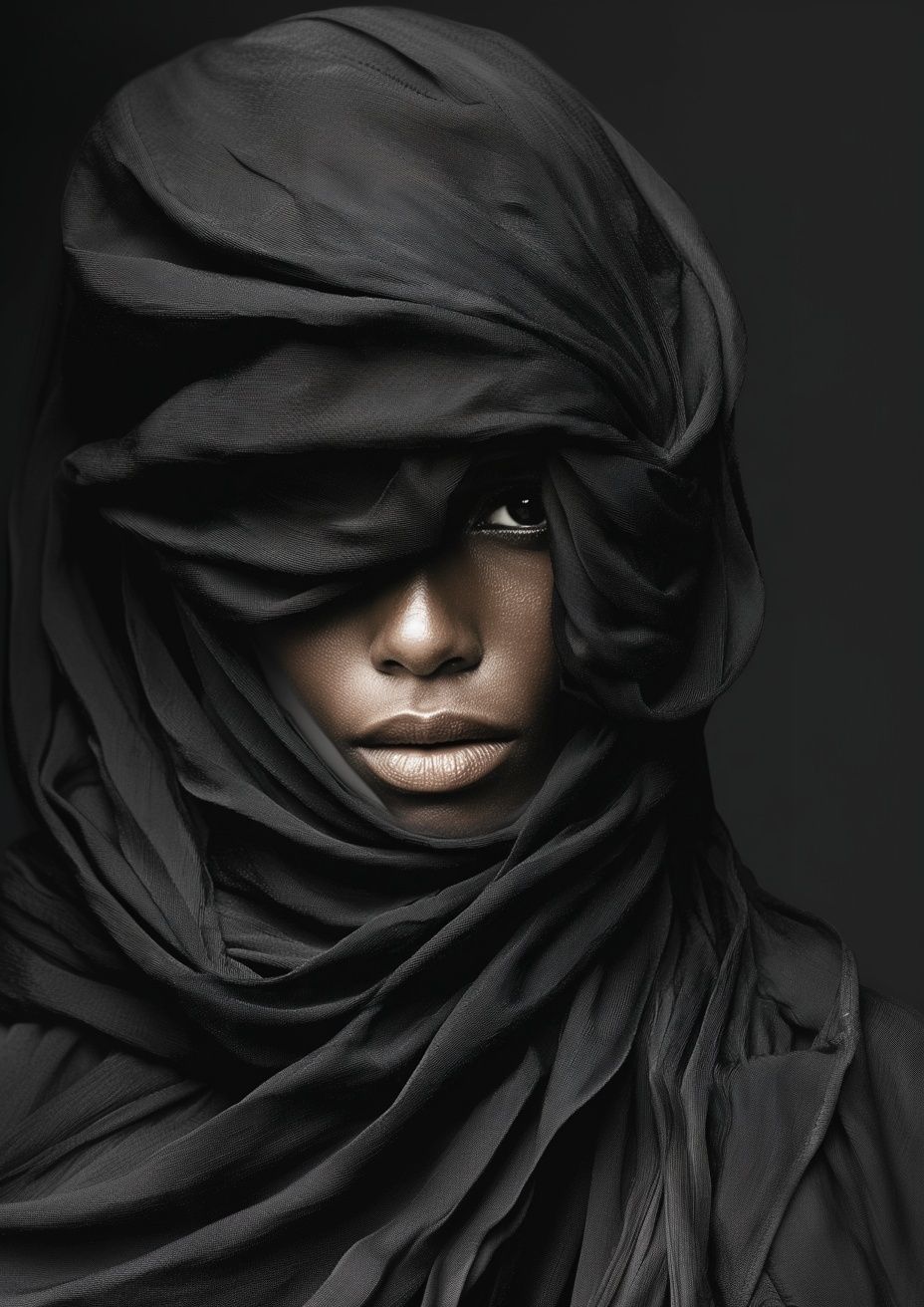 Veiled Portrait Photography Poster. poster — photography art