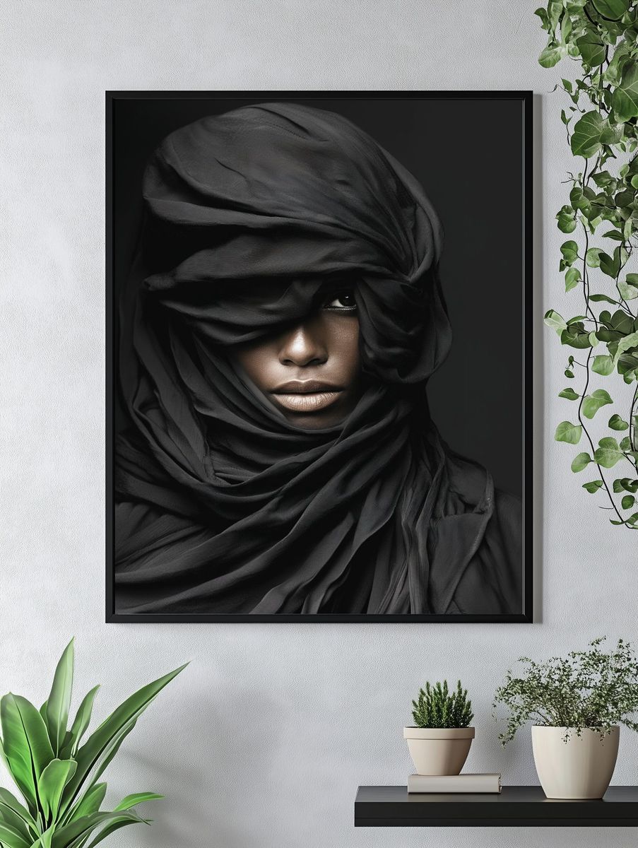 Veiled Portrait Photography Poster. — room view 4