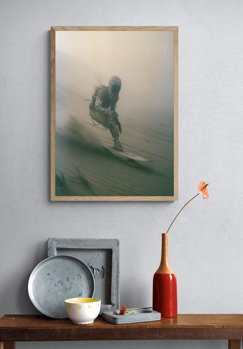 Desert Surfer Photography Poster. — room view 3