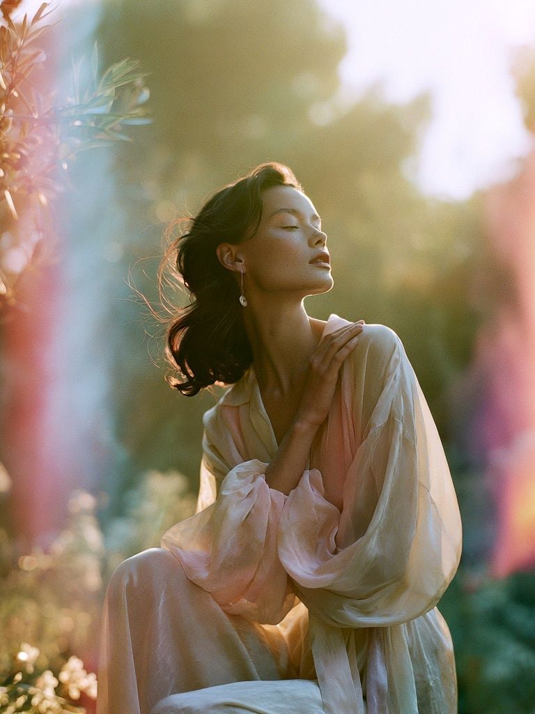Sunlit Portrait Photography Poster. poster detail